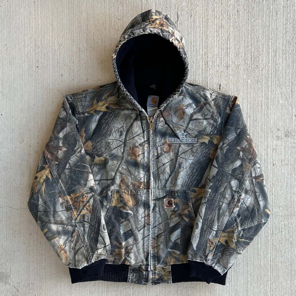 Carhartt J143 Realtree camo hooded work wear jacket